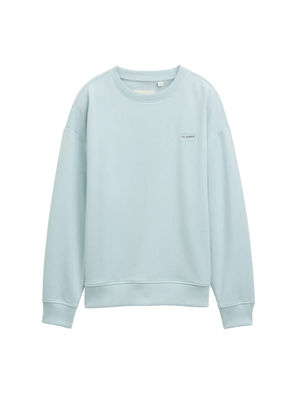 Tom Tailor Denim Male Kinder Sweatshirt mit Silikon Logo-Badge