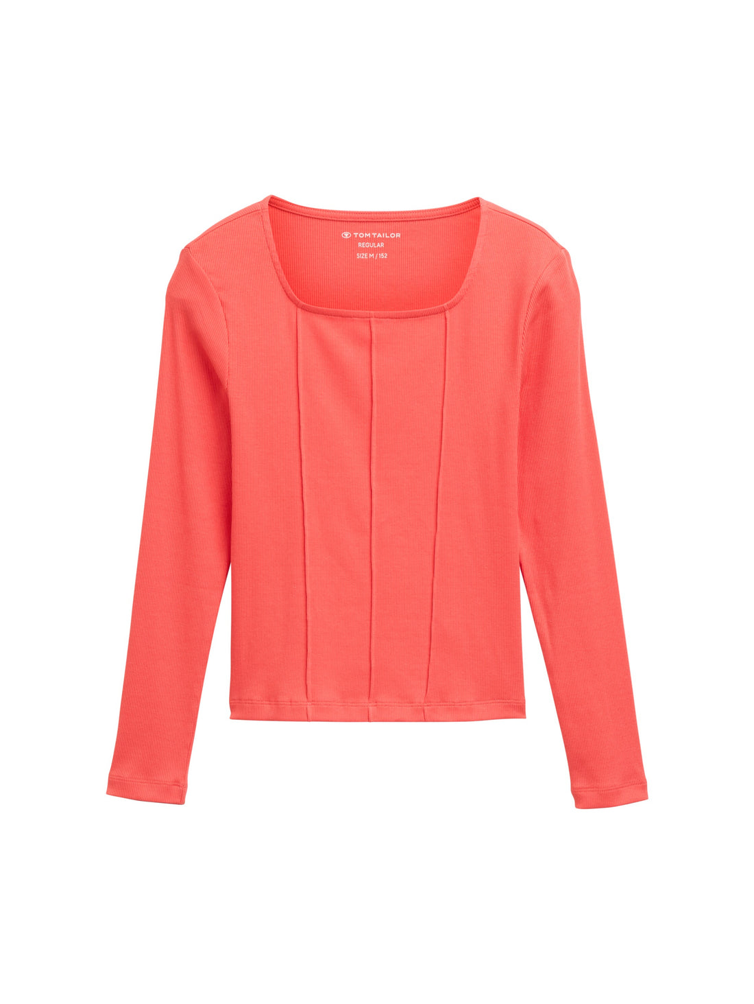 Tom Tailor Denim Longsleeve Kinder Weiblich Eng anliegend mit Karree-Ausschnitt