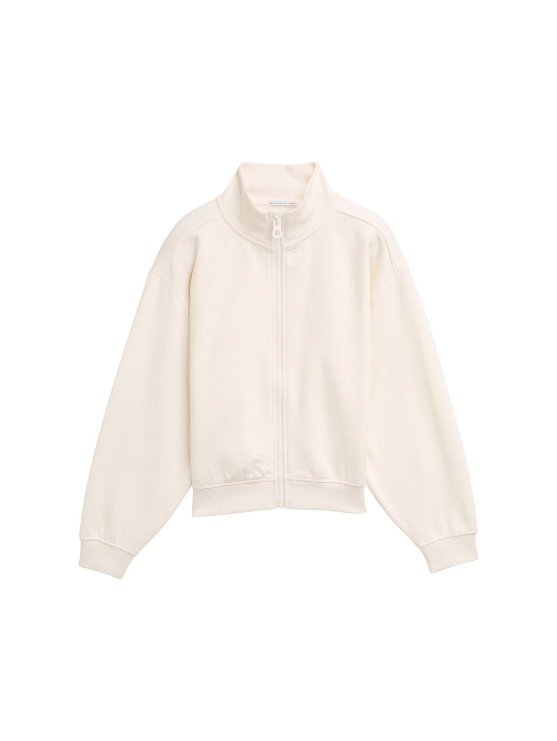Tom Tailor Denim Sweatshirtjacke Kinder Weiblich mit Stehkragen und lockere Passform