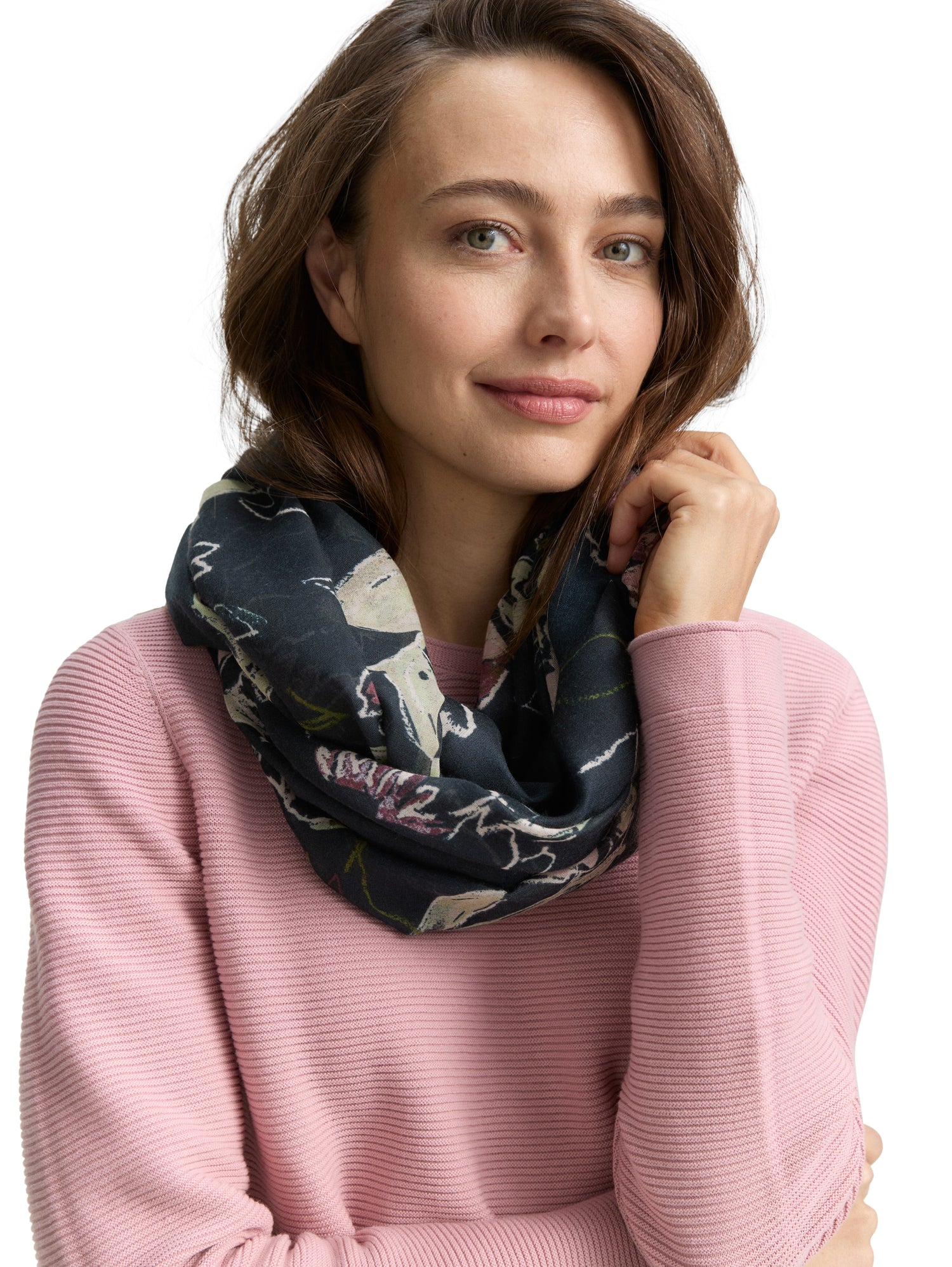 Tom Tailor Denim Schlauchschal Damen gemustert