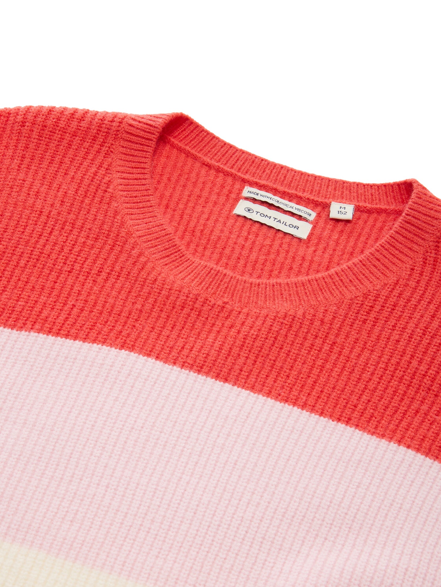 Tom Tailor Denim Cropped Pullover Kinder Colour Blocking Rippbündchen