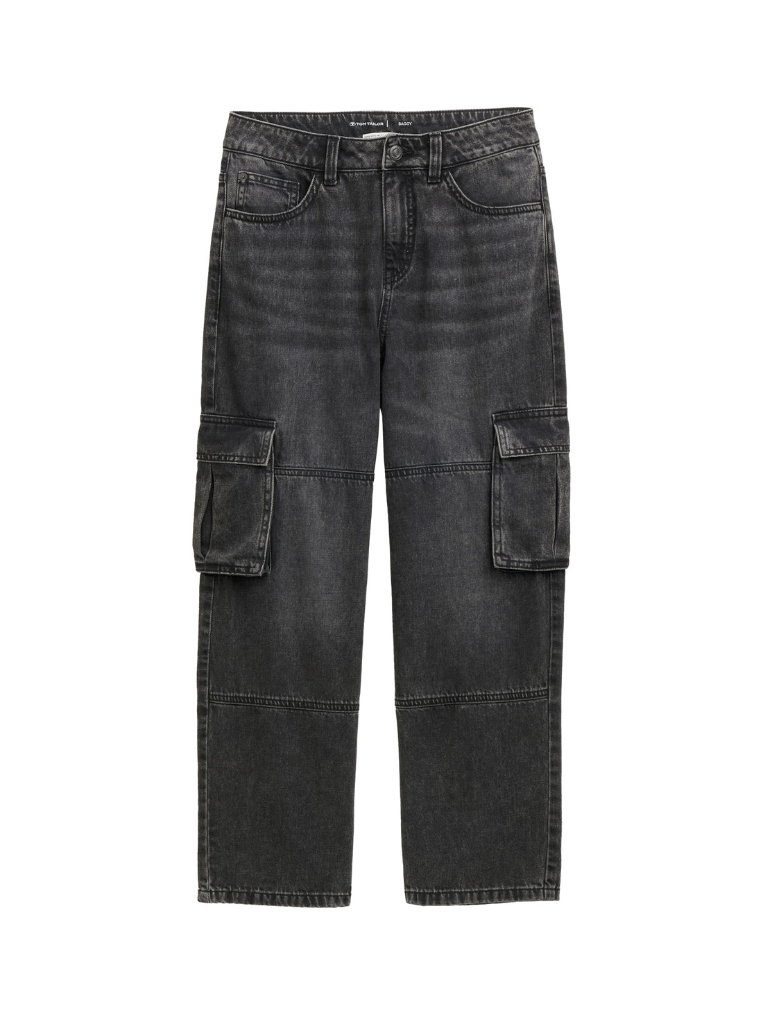 Tom Tailor Denim Male Kinder Cargo Jeans mit elastischem Bund