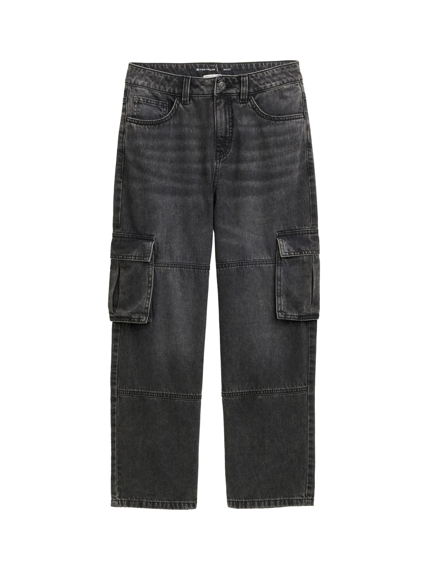 Tom Tailor Denim Male Kinder Cargo Jeans mit elastischem Bund