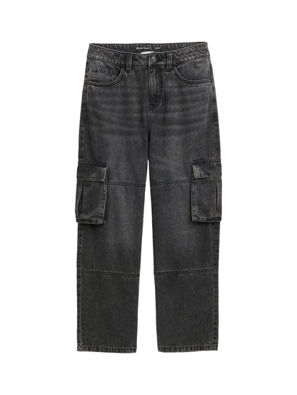 Tom Tailor Denim Male Kinder Cargo Jeans mit elastischem Bund