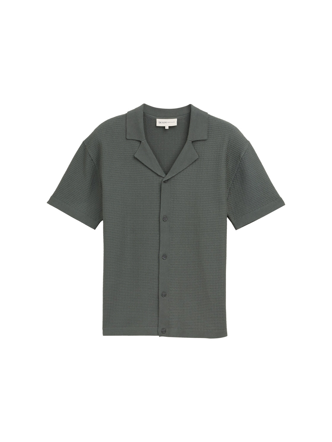 Tom Tailor Denim Strick-Hemd Resort-Kragen Baumwolle Erwachsene