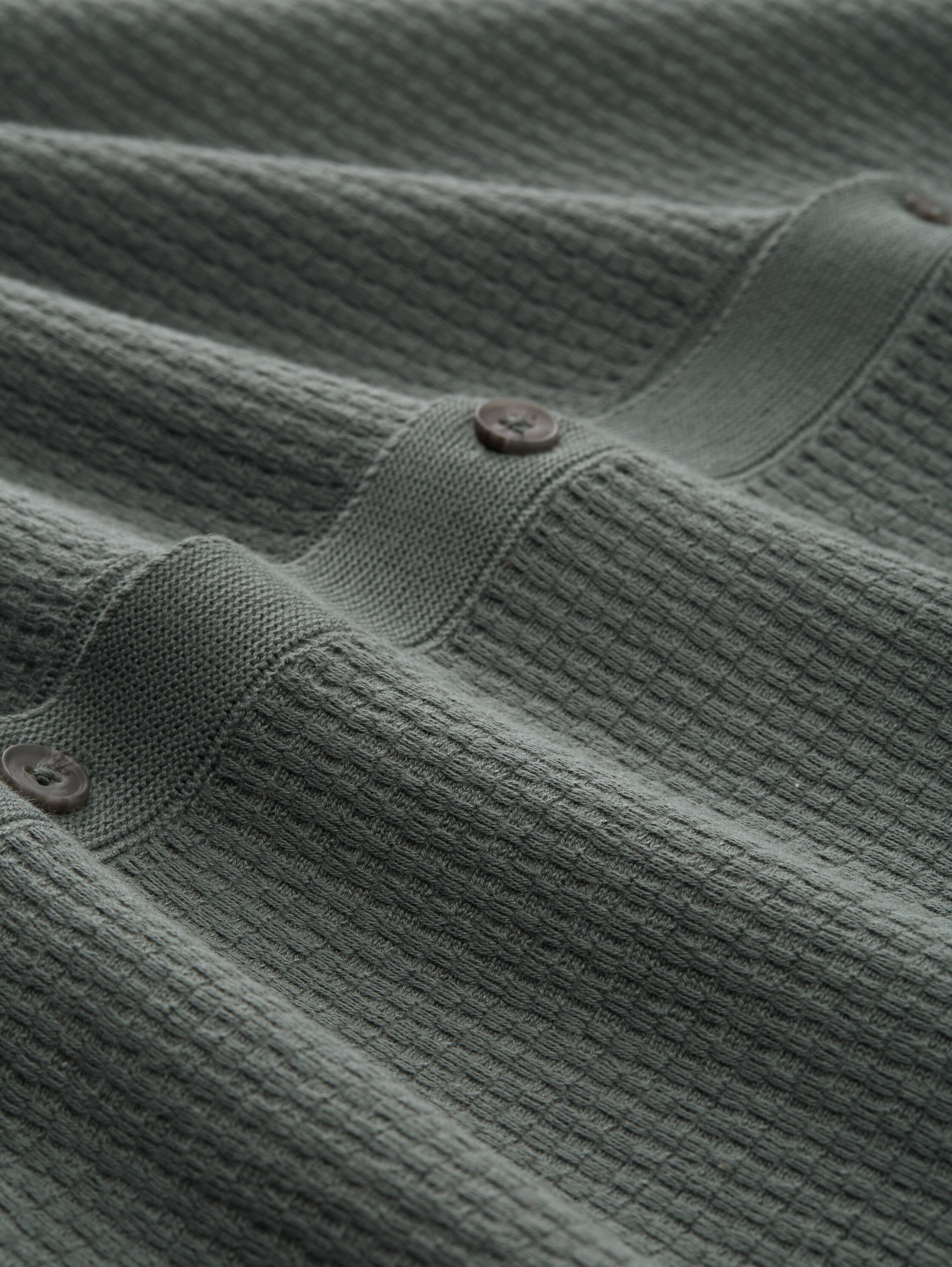 Tom Tailor Denim Strick-Hemd Resort-Kragen Baumwolle Erwachsene