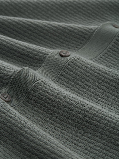 Tom Tailor Denim Strick-Hemd Resort-Kragen Baumwolle Erwachsene
