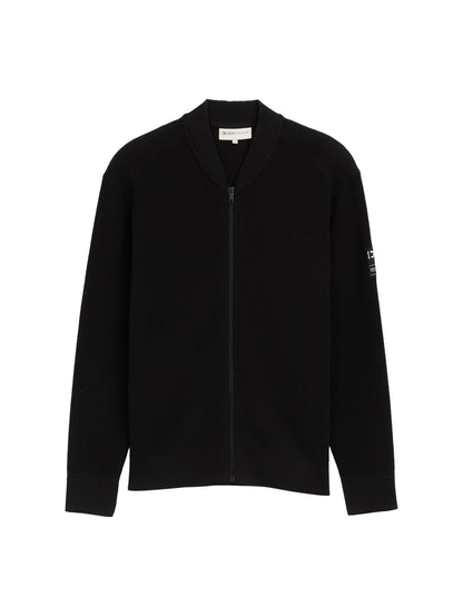 Tom Tailor Bomber Strickjacke für Herren mit Logo-Badge aus Baumwolle