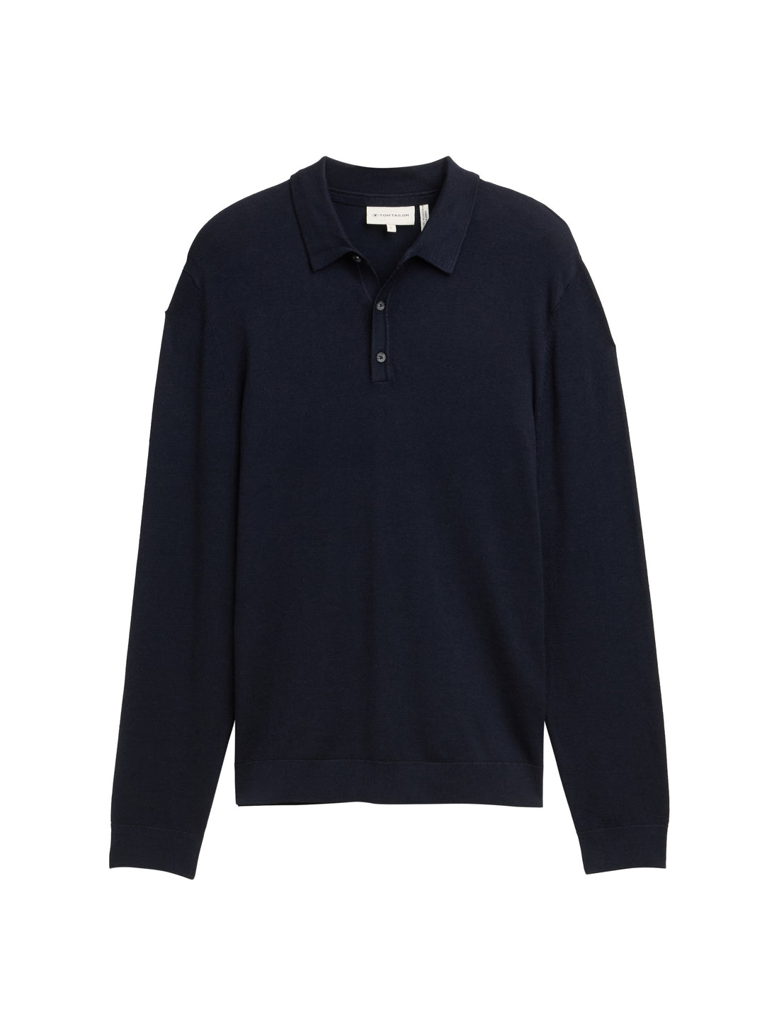 Tom Tailor Denim Strickpullover mit Polokragen für Herren aus superweicher Viskose-Polyamid-Mischung