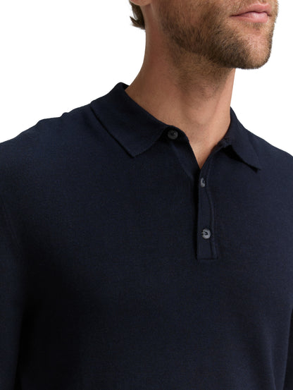 Tom Tailor Denim Strickpullover mit Polokragen für Herren aus superweicher Viskose-Polyamid-Mischung