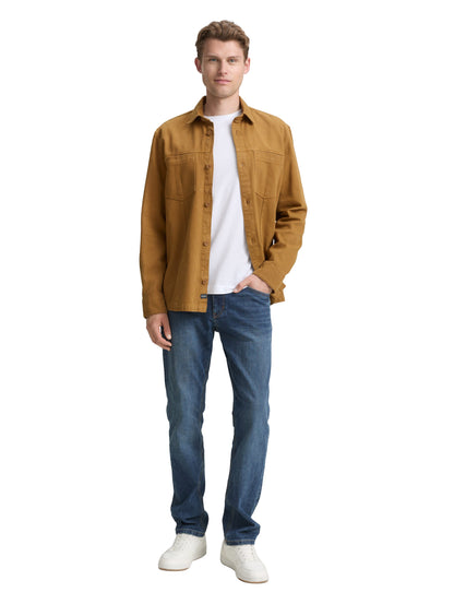 Tom Tailor Denim Hemdjacke Baumwolle Erwachsene Robuster Twill-Stoff