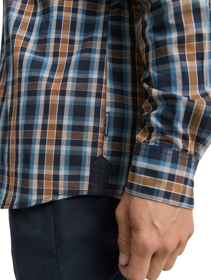 Tom Tailor Denim Karohemd mit Brusttasche aus Baumwolle für Herren