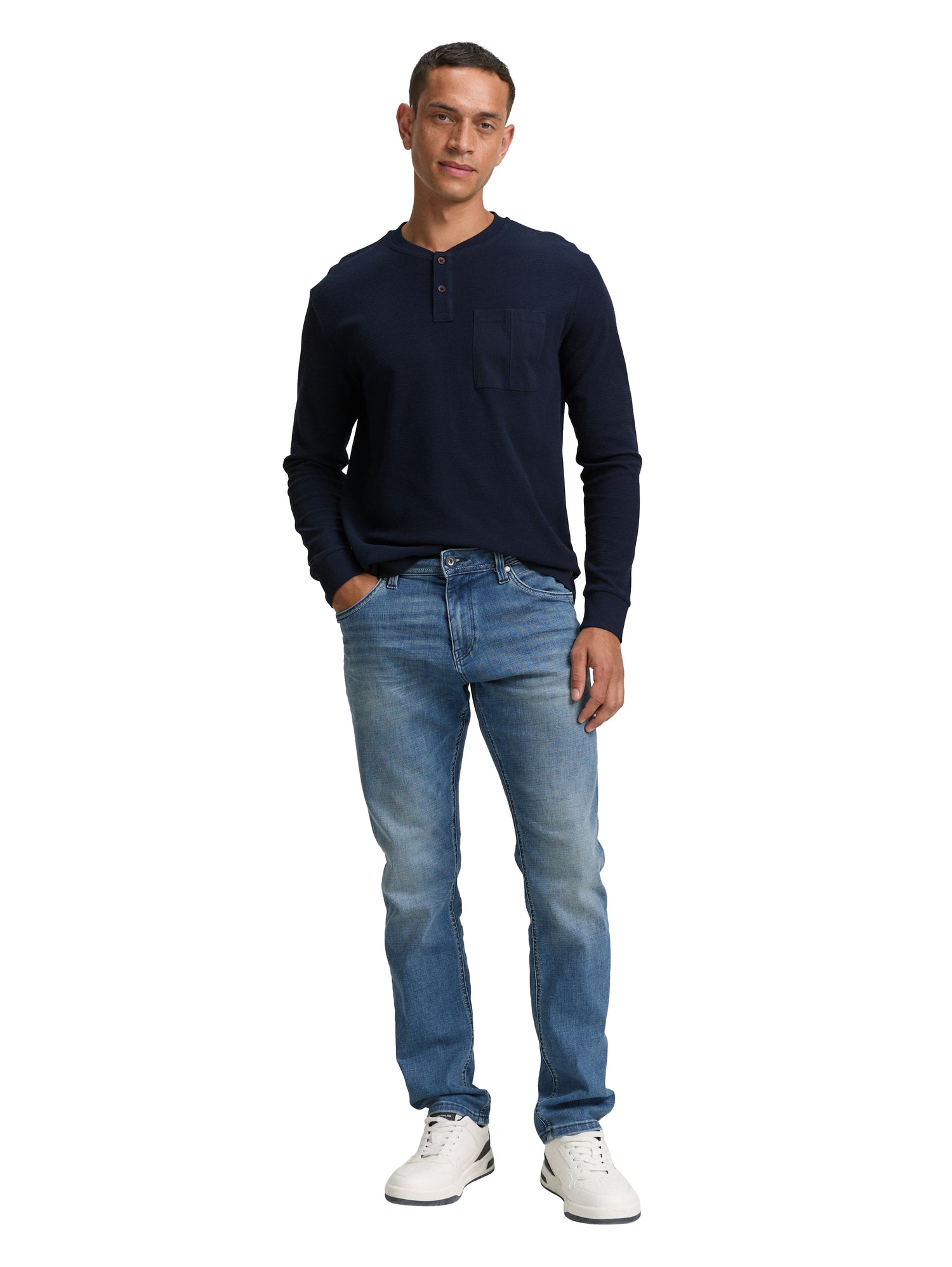 Tom Tailor Denim Longsleeve Erwachsene Männlich mit Brusttasche