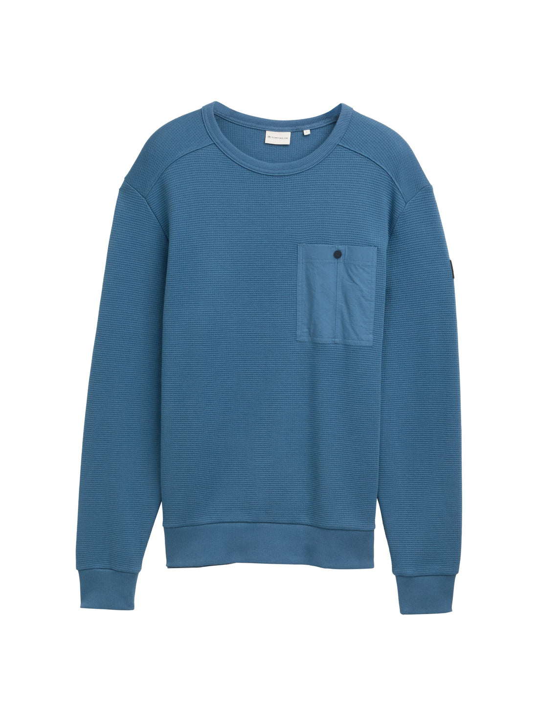Tom Tailor Denim Sweatshirt Erwachsene Männlich mit Brusttasche und Rippbund