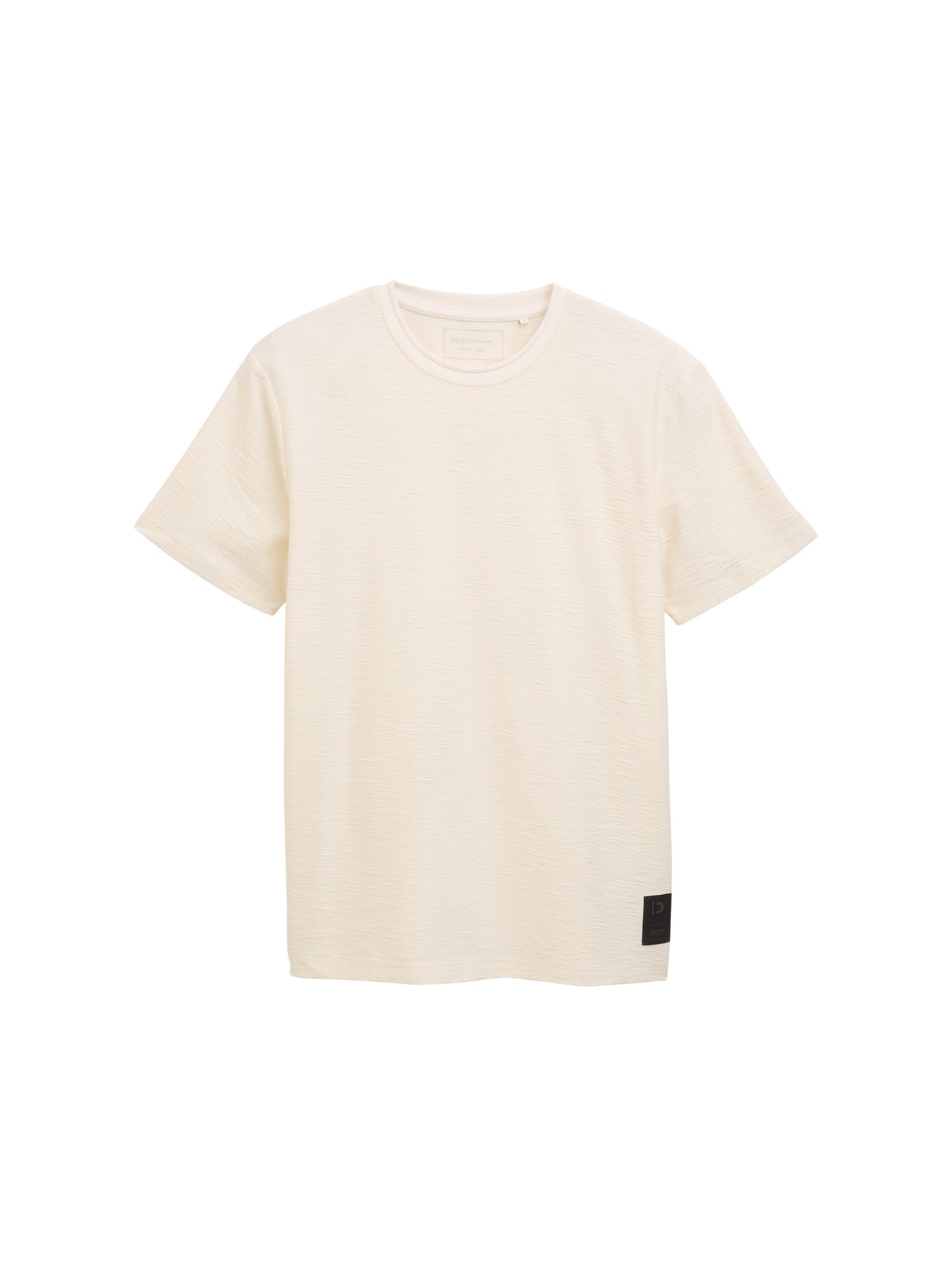 Tom Tailor Denim T-Shirt für Erwachsene Männlich aus Ottoman-Stoff mit Stretch-Anteil