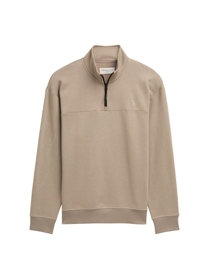 Tom Tailor Denim Troyer Sweatshirt Herren mit Reißverschluss Stehkragen