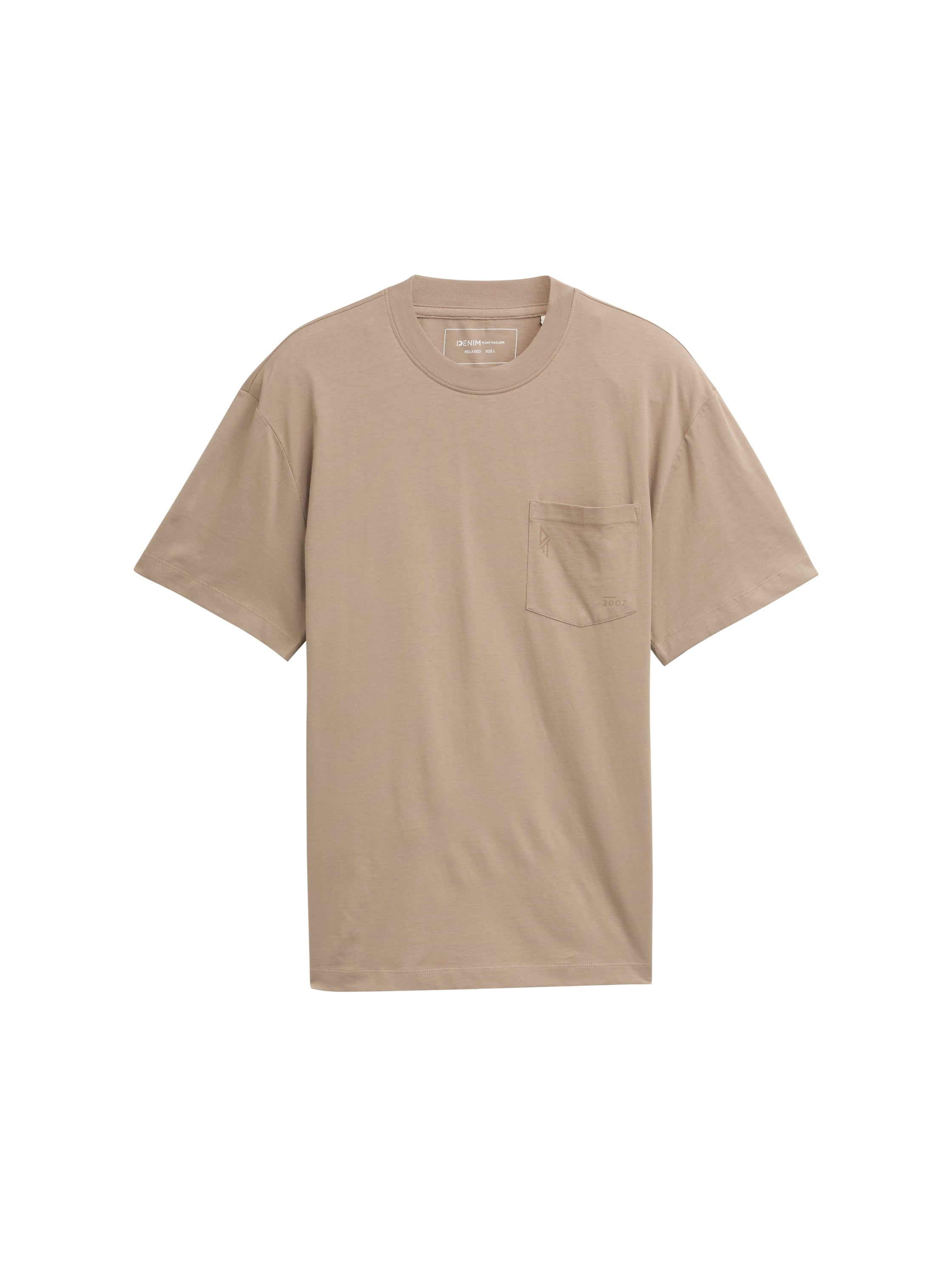 Tom Tailor Denim T-Shirt Erwachsene Männlich mit Brusttasche