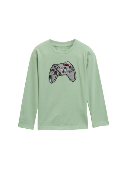 Tom Tailor Denim Longsleeve Kinder Männlich Wendepailletten