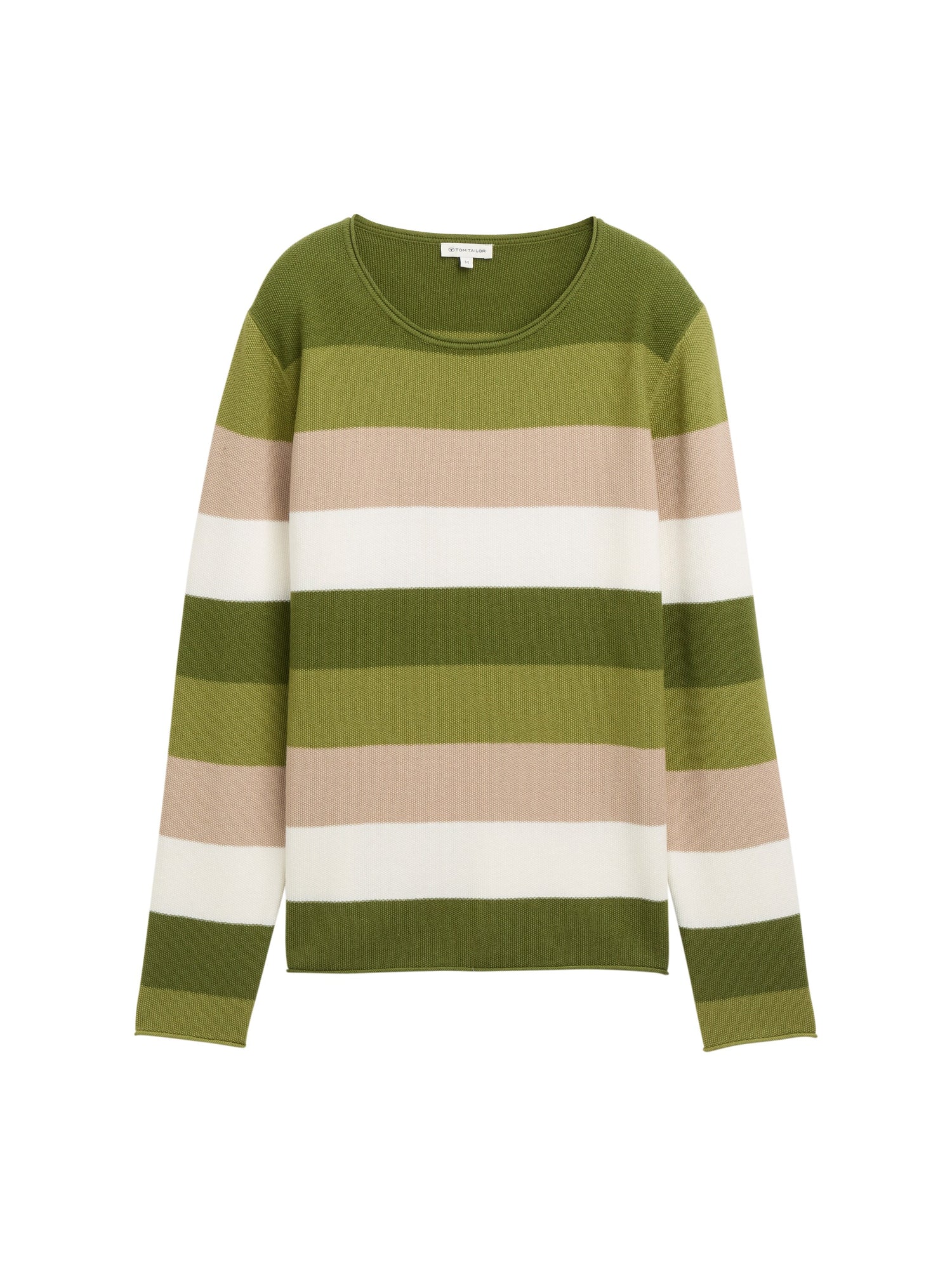 Tom Tailor Denim Female Pullover Rollkanten Baumwolle Viskose