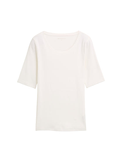 Tom Tailor Basic T-Shirt Erwachsene Stretch Baumwolle