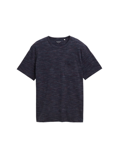 Tom Tailor Denim T-Shirt Erwachsene Männlich mit Brusttasche