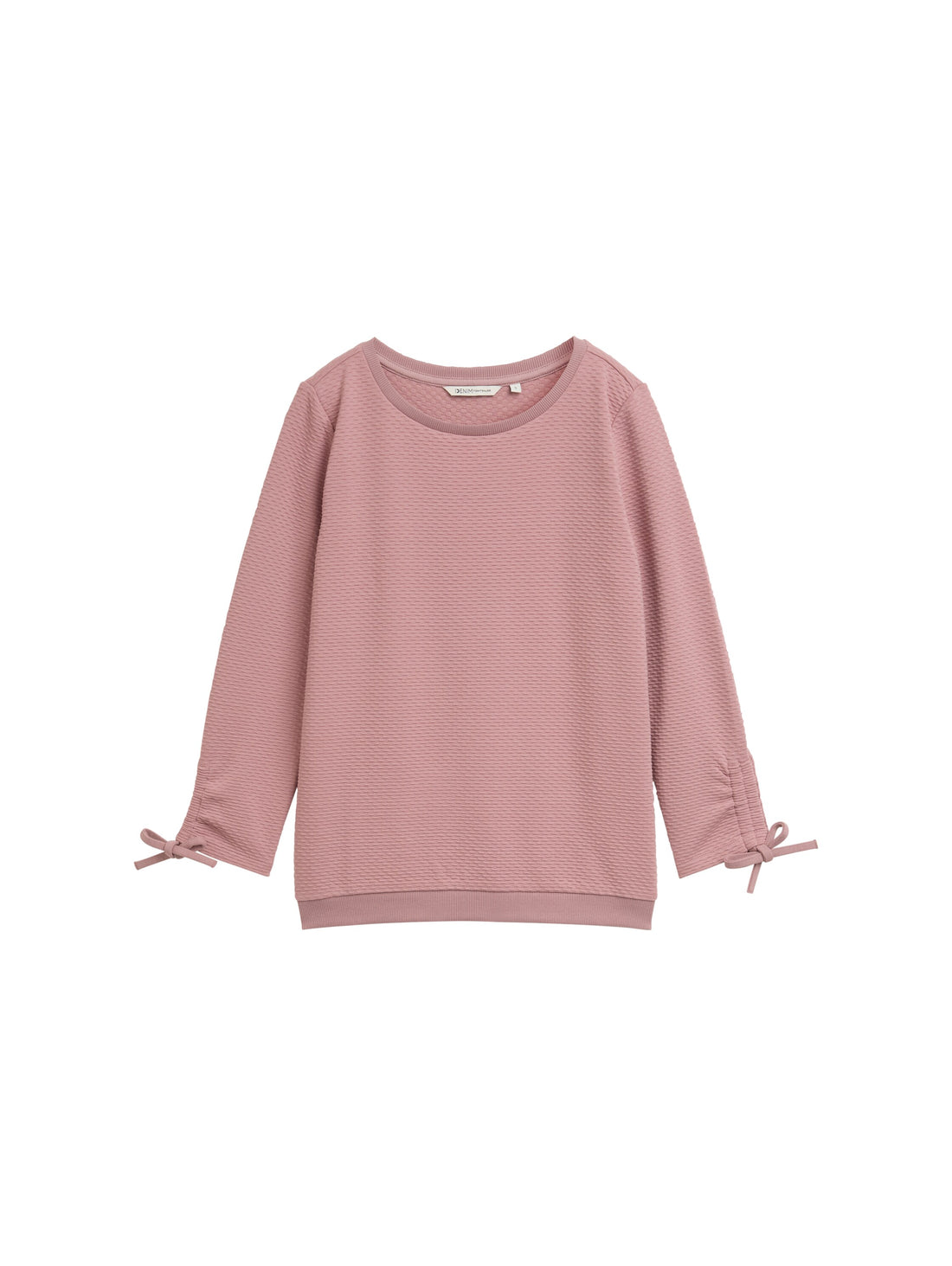 Tom Tailor Denim Sweatshirt mit Schnürung am Ärmelsaum für Frauen