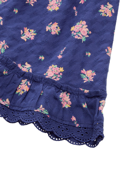 Tom Tailor Denim Kinder Rock Female mit Blumen-Allover-Print und Spitze
