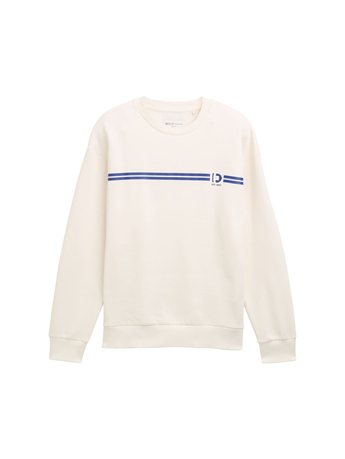 Tom Tailor Denim Crewneck Sweatshirt für Männer mit gestreiftem Print