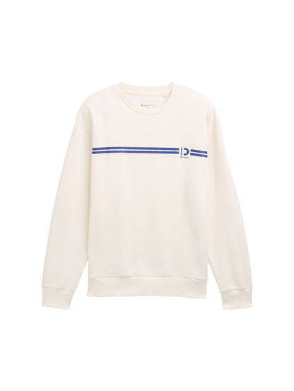 Tom Tailor Denim Crewneck Sweatshirt für Männer mit gestreiftem Print