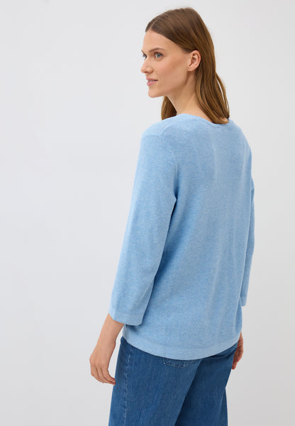 CECIL Damenpullover 3/4 Arm V-Ausschnitt Angenehme Strickqualität