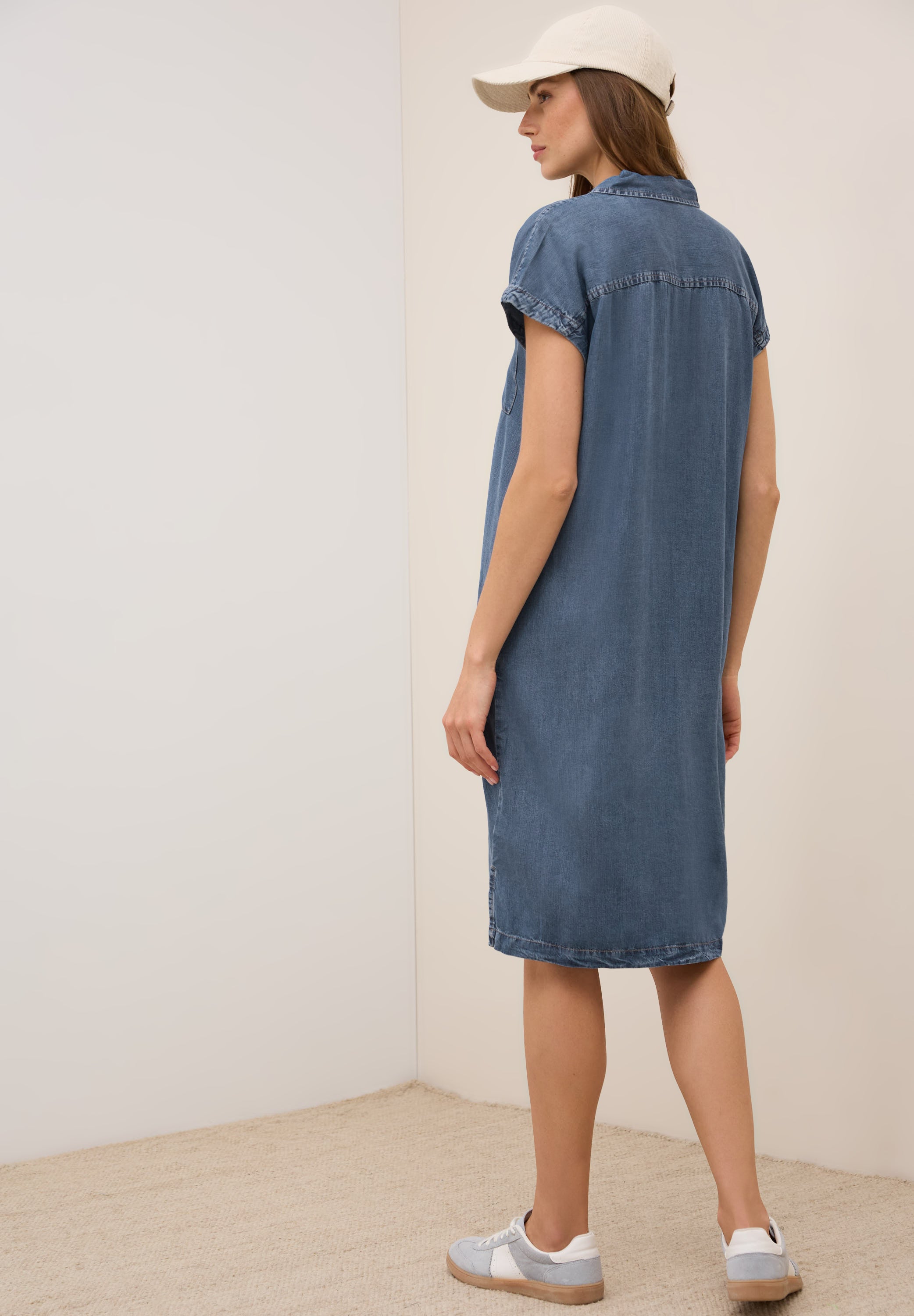 CECIL Hemdblusenkleid Damen - Lässiger Denim-Look