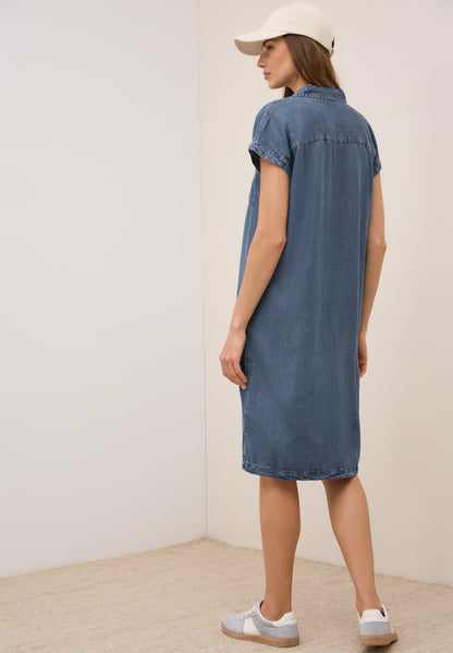 CECIL Hemdblusenkleid Damen - Lässiger Denim-Look