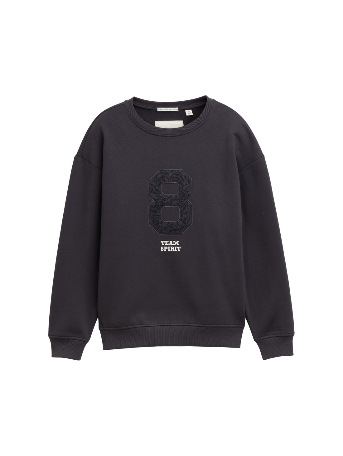 Tom Tailor Denim Kinder Oversize Sweatshirt Weiblich mit Spitzenapplikation&lt;br&gt;