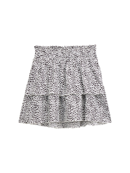 Tom Tailor Denim Kinder Rock mit Volants und Allover-Print