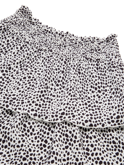 Tom Tailor Denim Kinder Rock mit Volants und Allover-Print