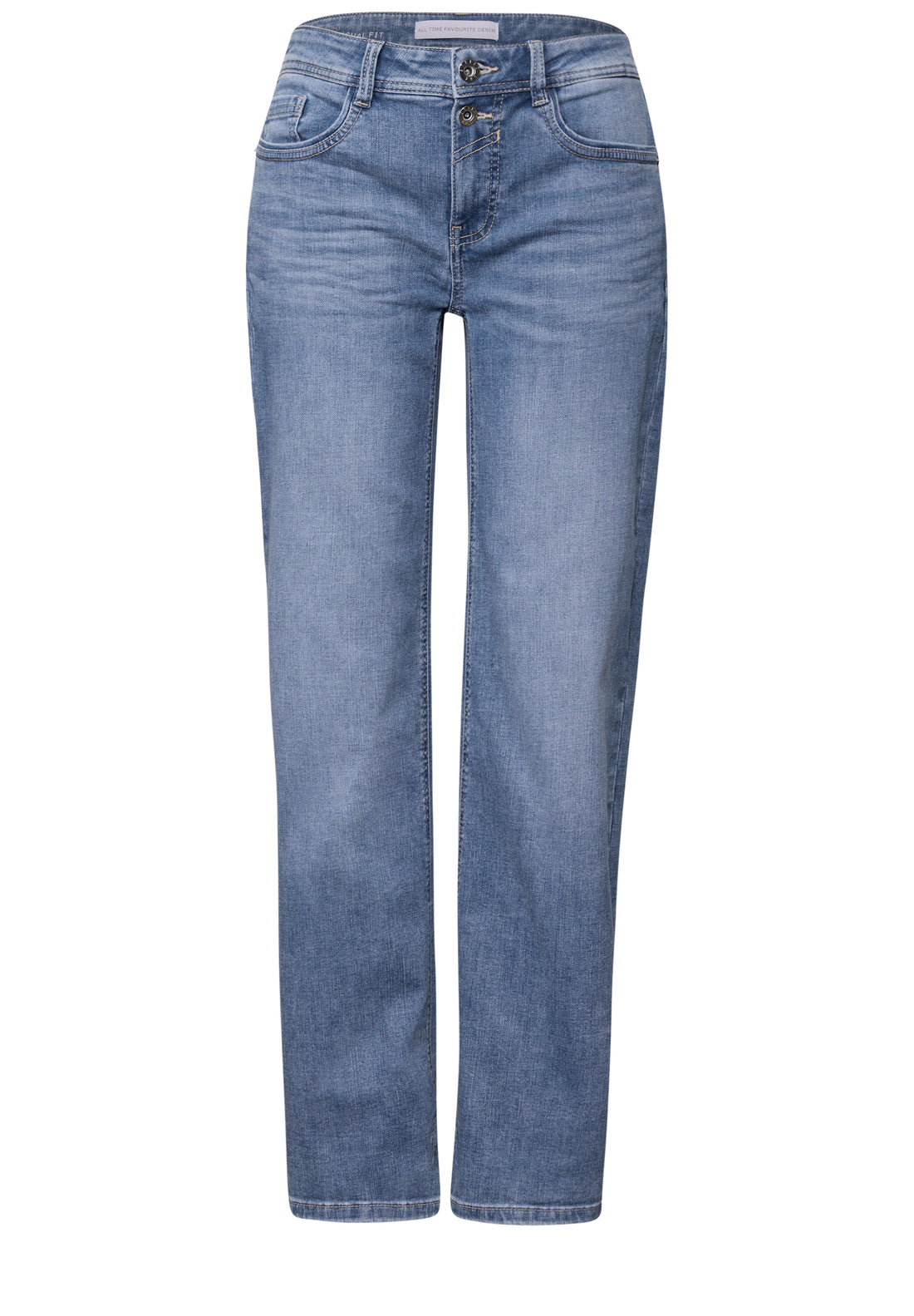 Street One Jeanshose Damen Casual Fit Straight Legs Stretchanteil
