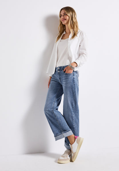 Street One Jeanshose Damen Casual Fit Straight Legs Stretchanteil