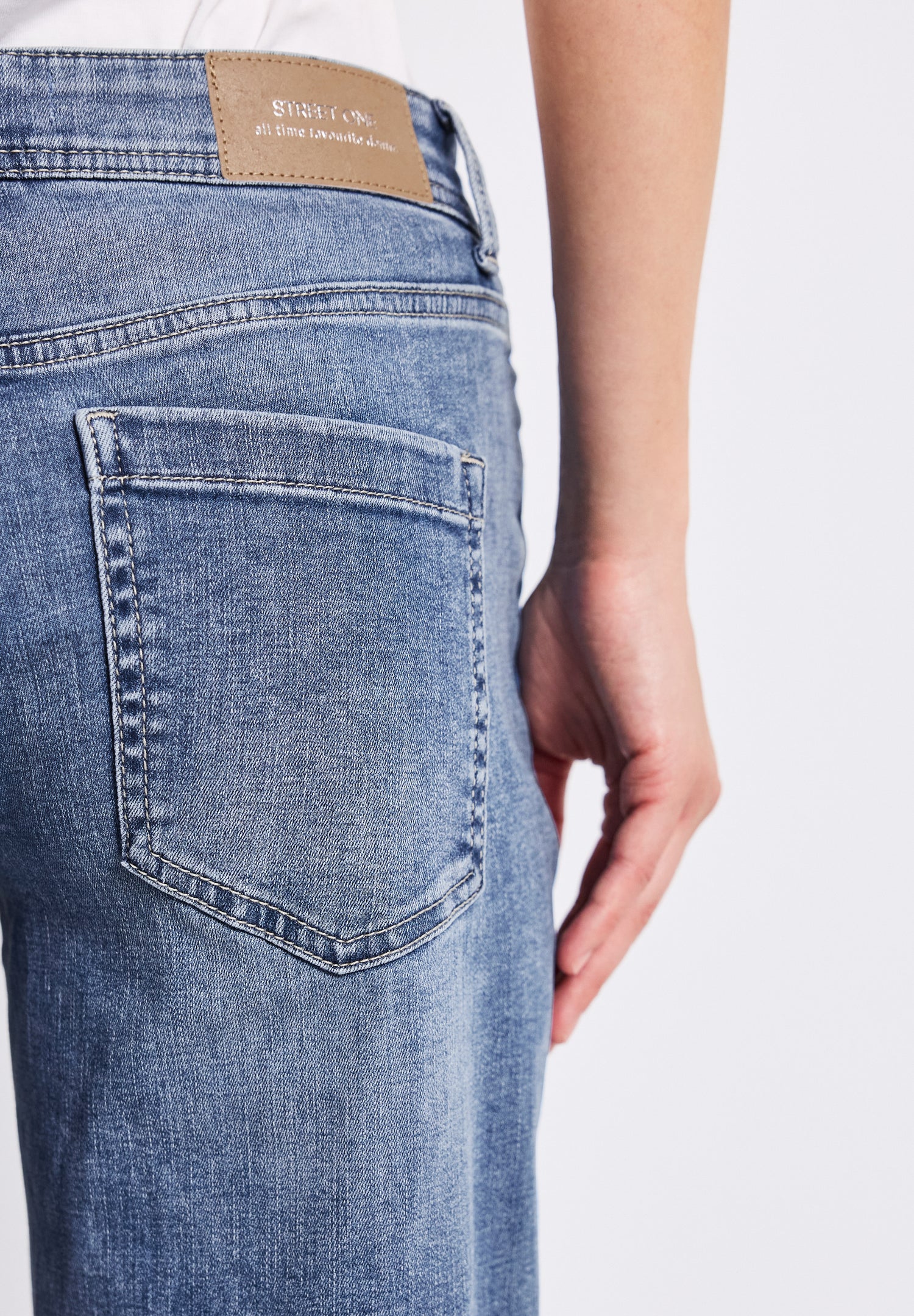 Street One Jeanshose Damen Casual Fit Straight Legs Stretchanteil