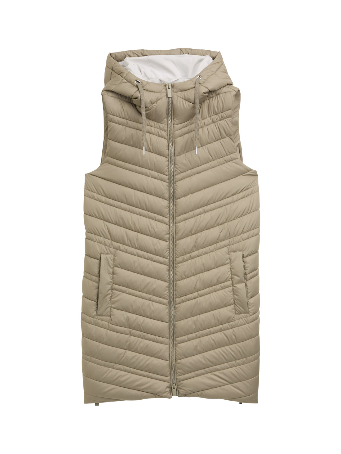 Tom Tailor Denim Lange Weste Damen Wasserabweisend
