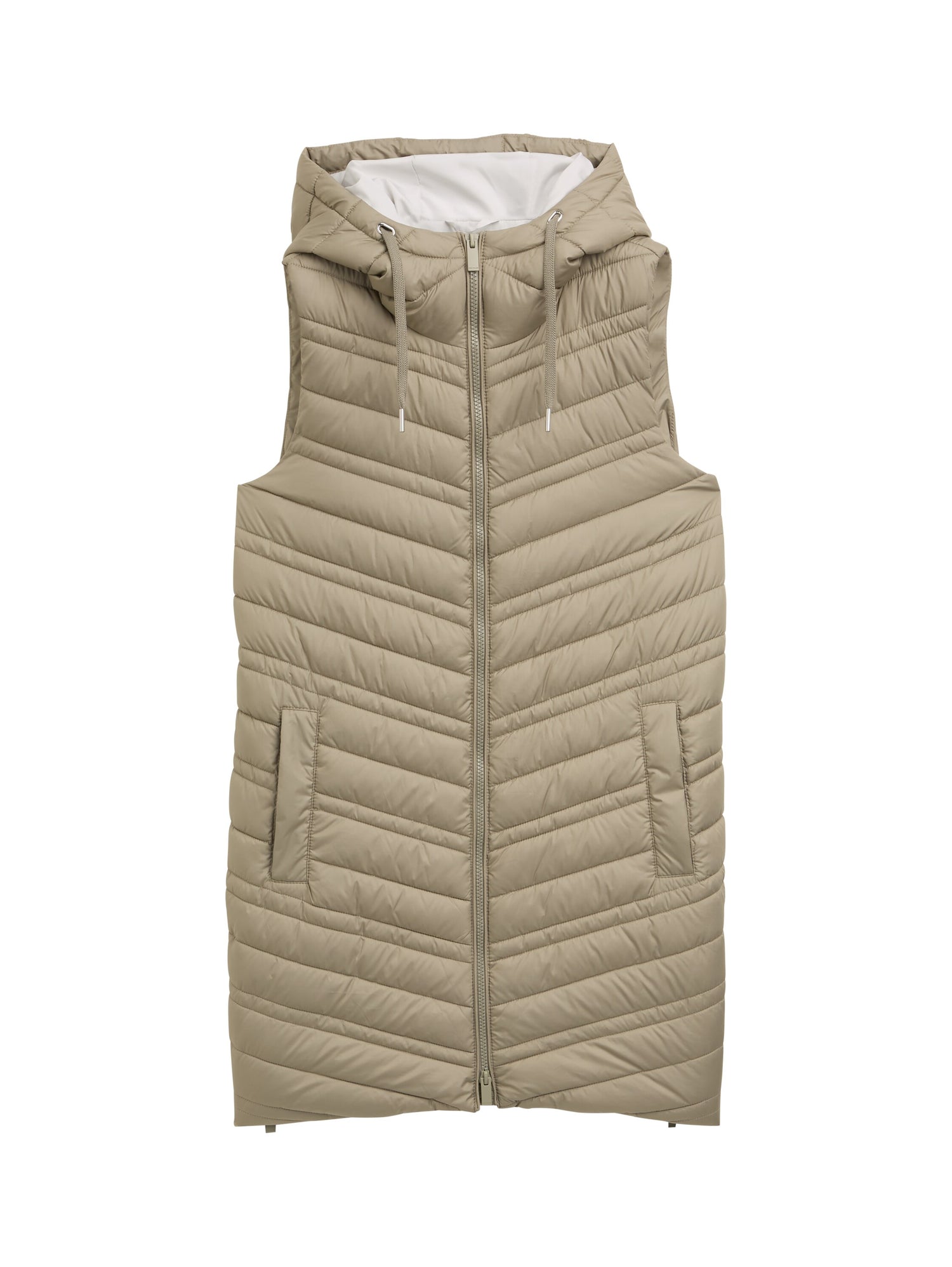 Tom Tailor Denim Lange Weste Damen Wasserabweisend