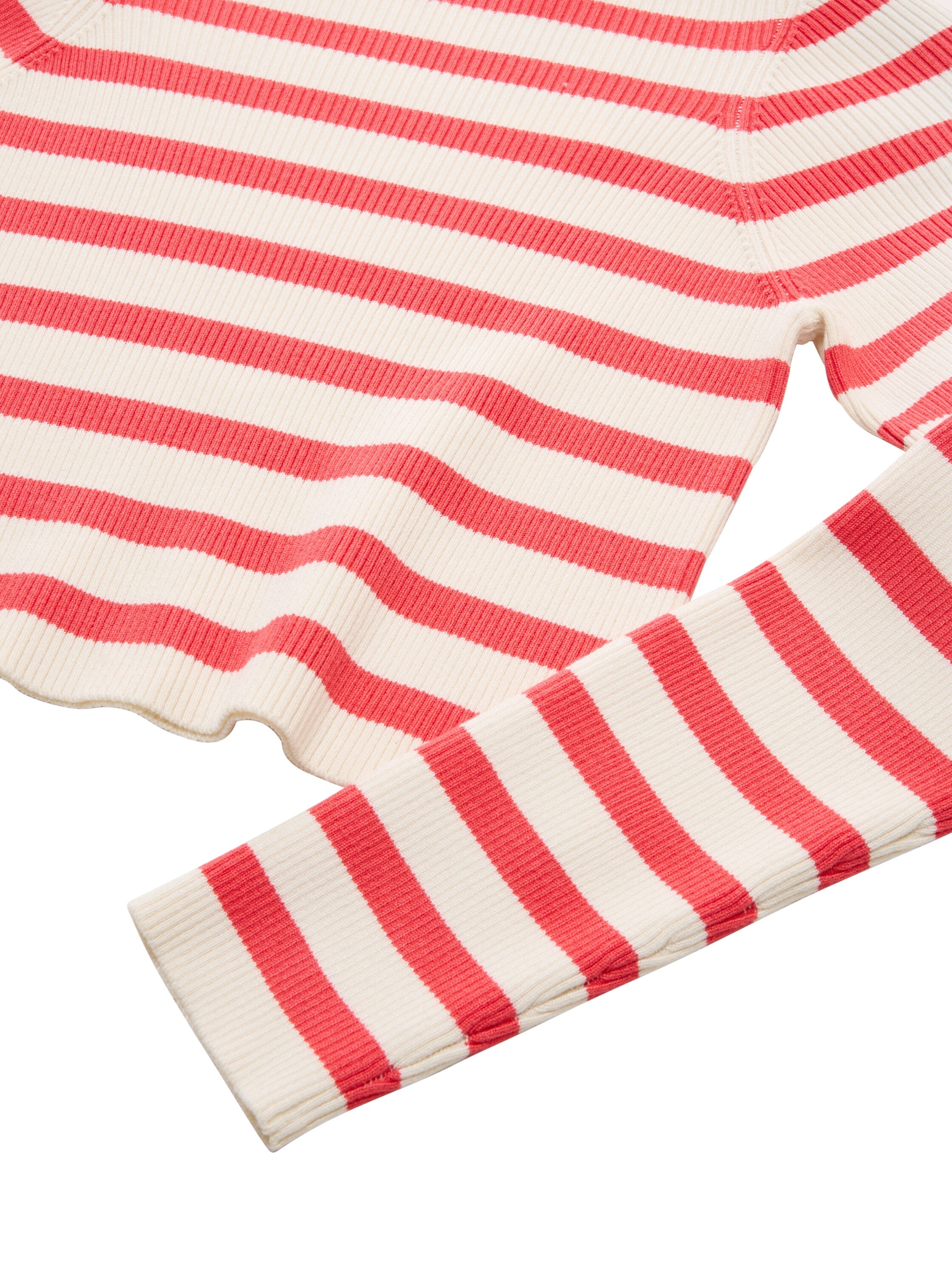 Tom Tailor Denim Gestreifter Pullover mit U-Boot-Ausschnitt Kinder Elastisch