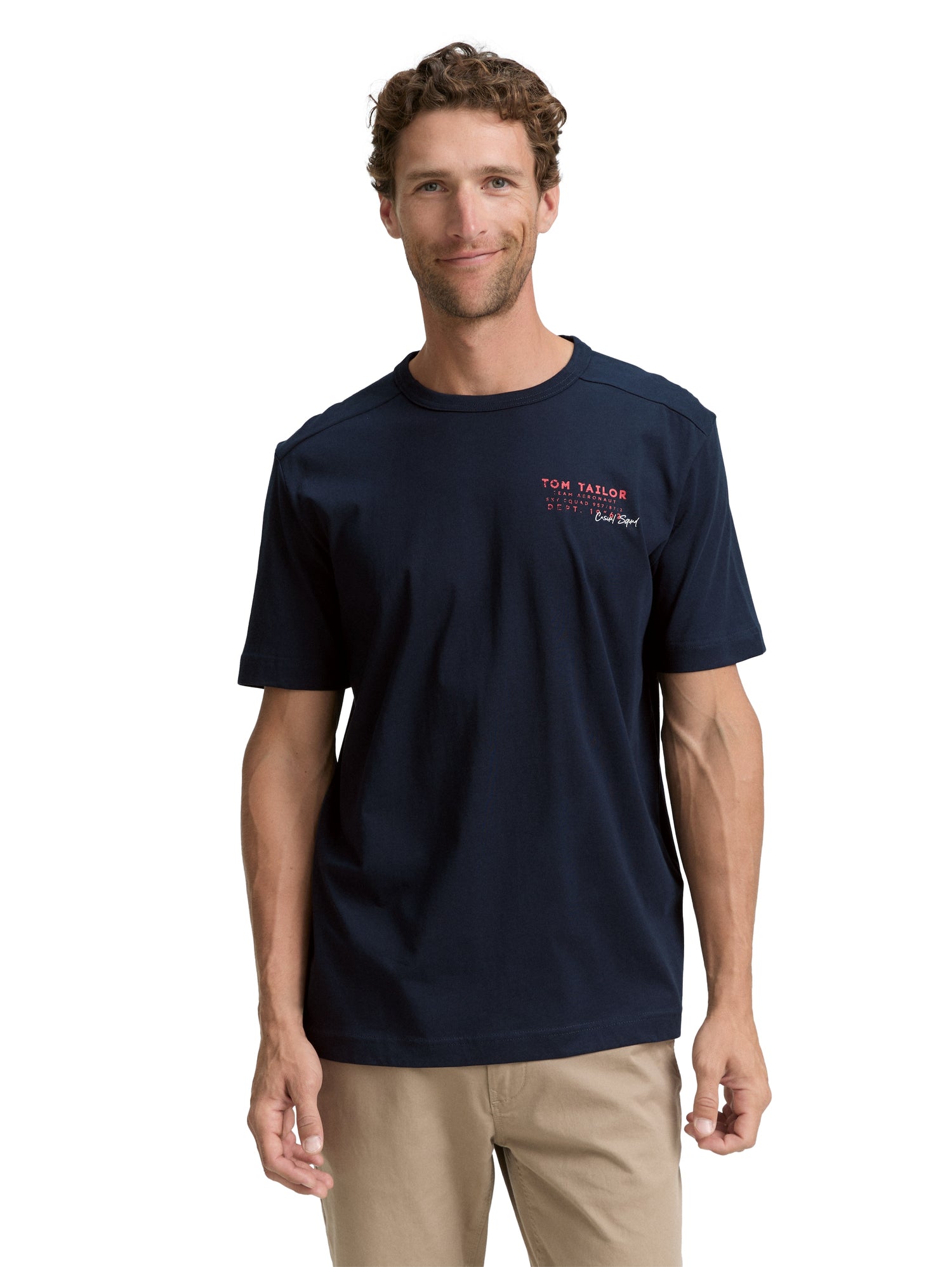 Tom Tailor Denim T-Shirt für Herren aus 100 % Baumwolle