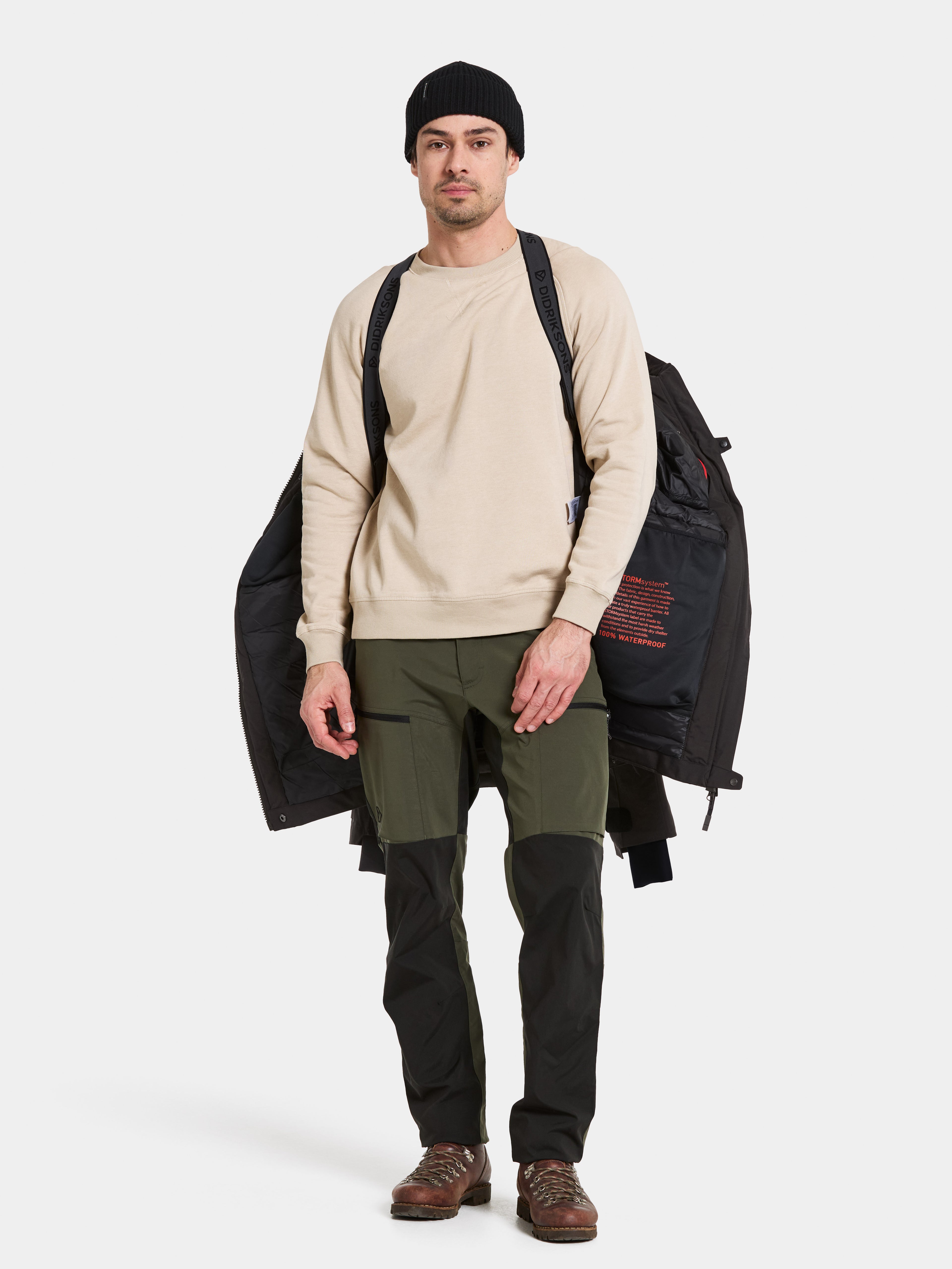 Outdoor Marke Herren Jacke mit Kapuze und reflektierenden Details