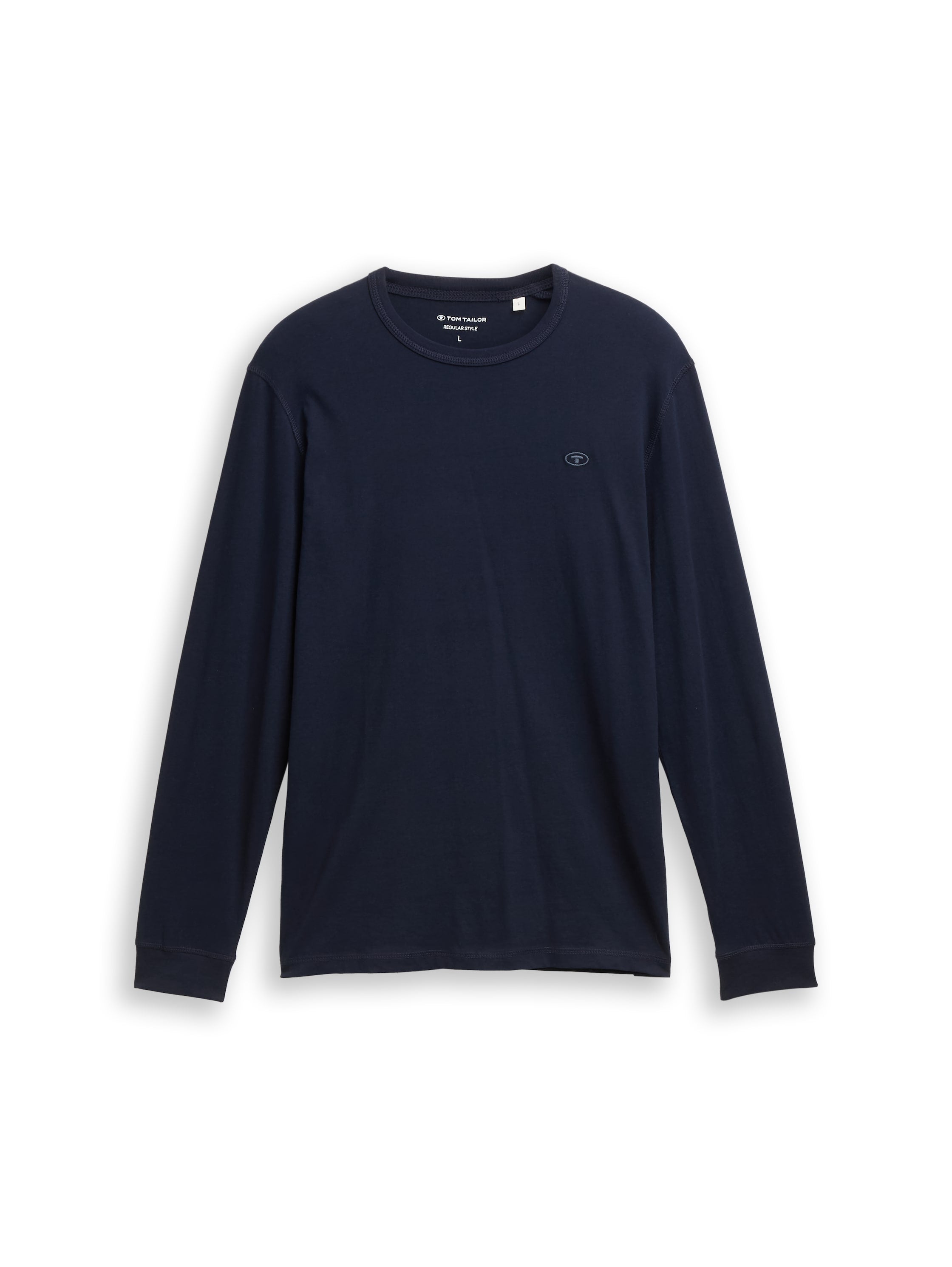 Tom Tailor Basic Longsleeve Erwachsene Männlich Logo-Stickerei