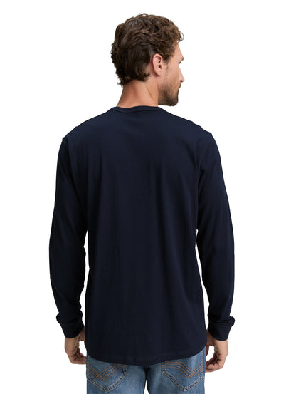 Tom Tailor Basic Longsleeve Erwachsene Männlich Logo-Stickerei