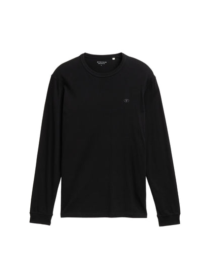 Tom Tailor Basic Longsleeve Erwachsene Männlich Logo-Stickerei