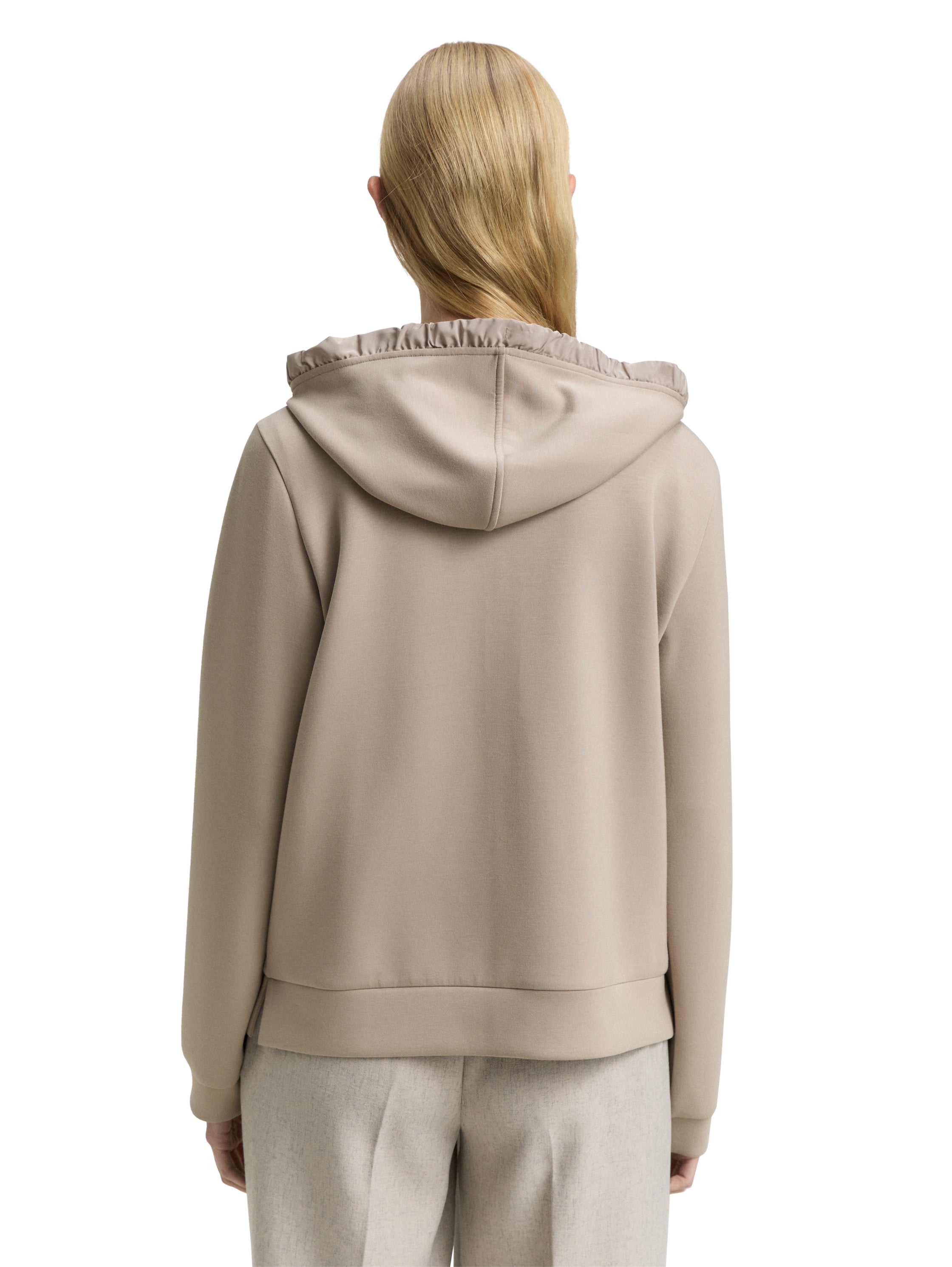 Tom Tailor Denim Hoodie Sweatshirtjacke Damen Scuba-Stoff