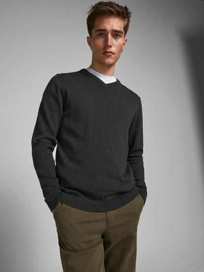 Bestseller Basic Strickpullover Herren Bequem und Dehnbar