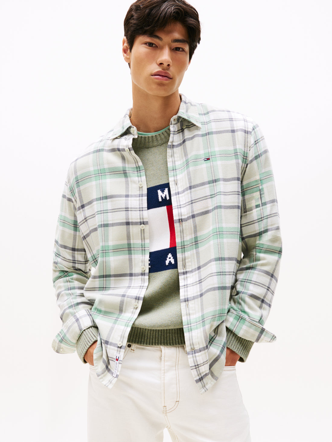 Sportswear Division Herren T-Shirt Checkered Cotton