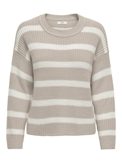 JDYJUSTY L/S STRIPE PULLOVER KNT NOOS